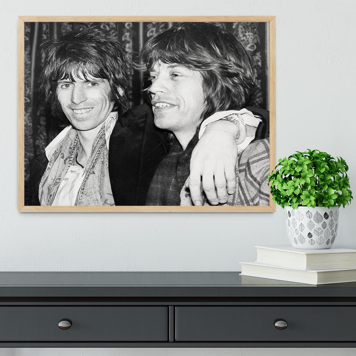 Keith Richards and Mick Jagger celebrate Framed Print - Canvas Art Rocks - 4