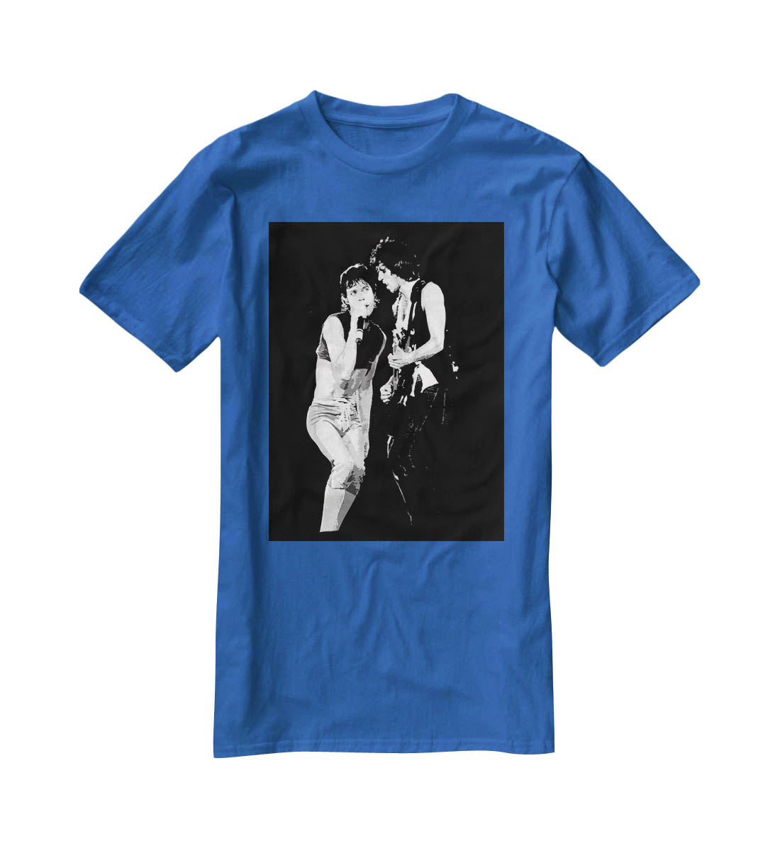 Keith Richards and Mick Jagger groove T-Shirt - Canvas Art Rocks - 2