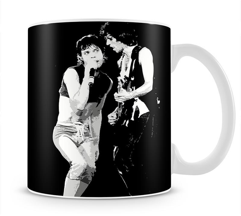 Keith Richards and Mick Jagger groove Mug - Canvas Art Rocks - 1