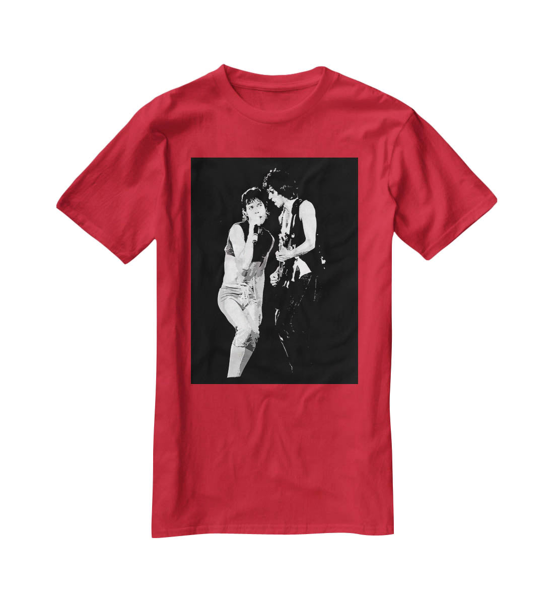 Keith Richards and Mick Jagger groove T-Shirt - Canvas Art Rocks - 4