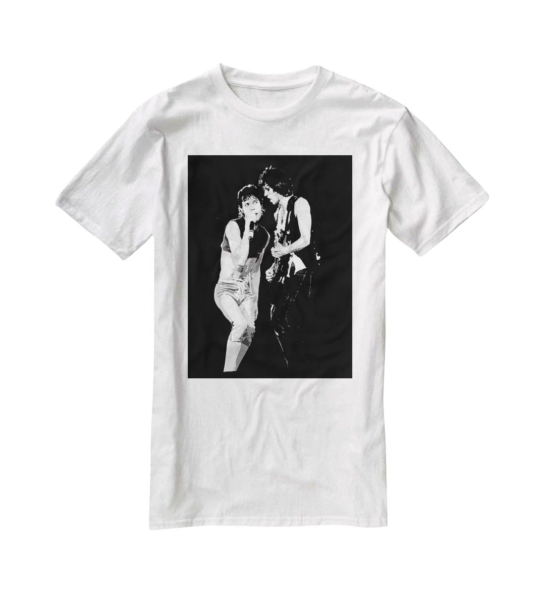 Keith Richards and Mick Jagger groove T-Shirt - Canvas Art Rocks - 5