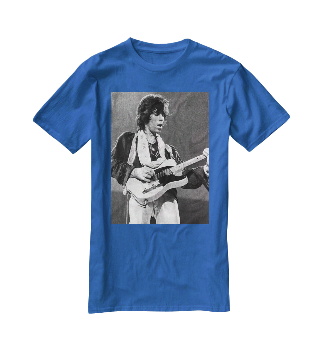 Keith Richards at Earls Court T-Shirt - Canvas Art Rocks - 2