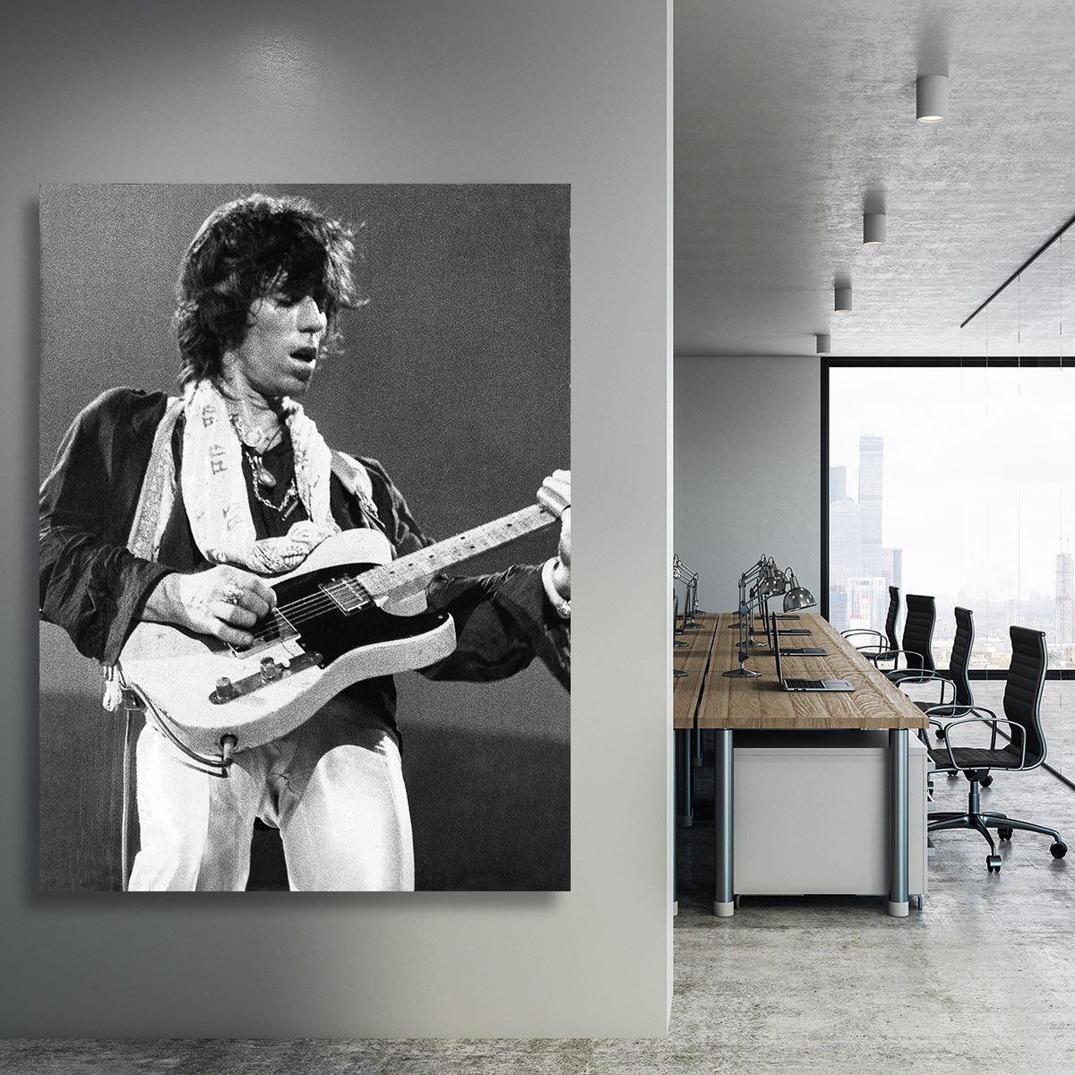 Keith Richards at Earls Court Canvas Print or Poster - Canvas Art Rocks - 3