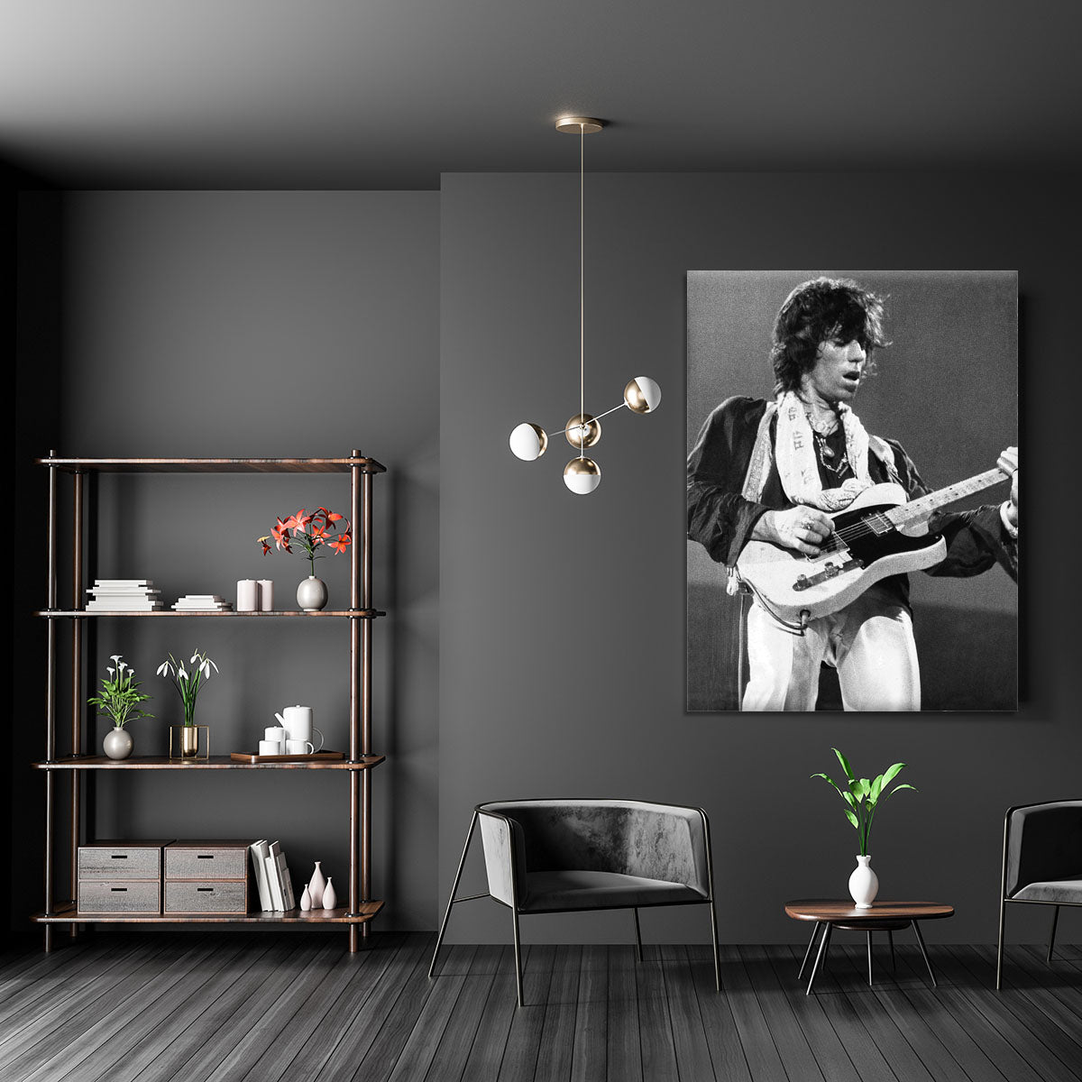 Keith Richards at Earls Court Canvas Print or Poster - Canvas Art Rocks - 5