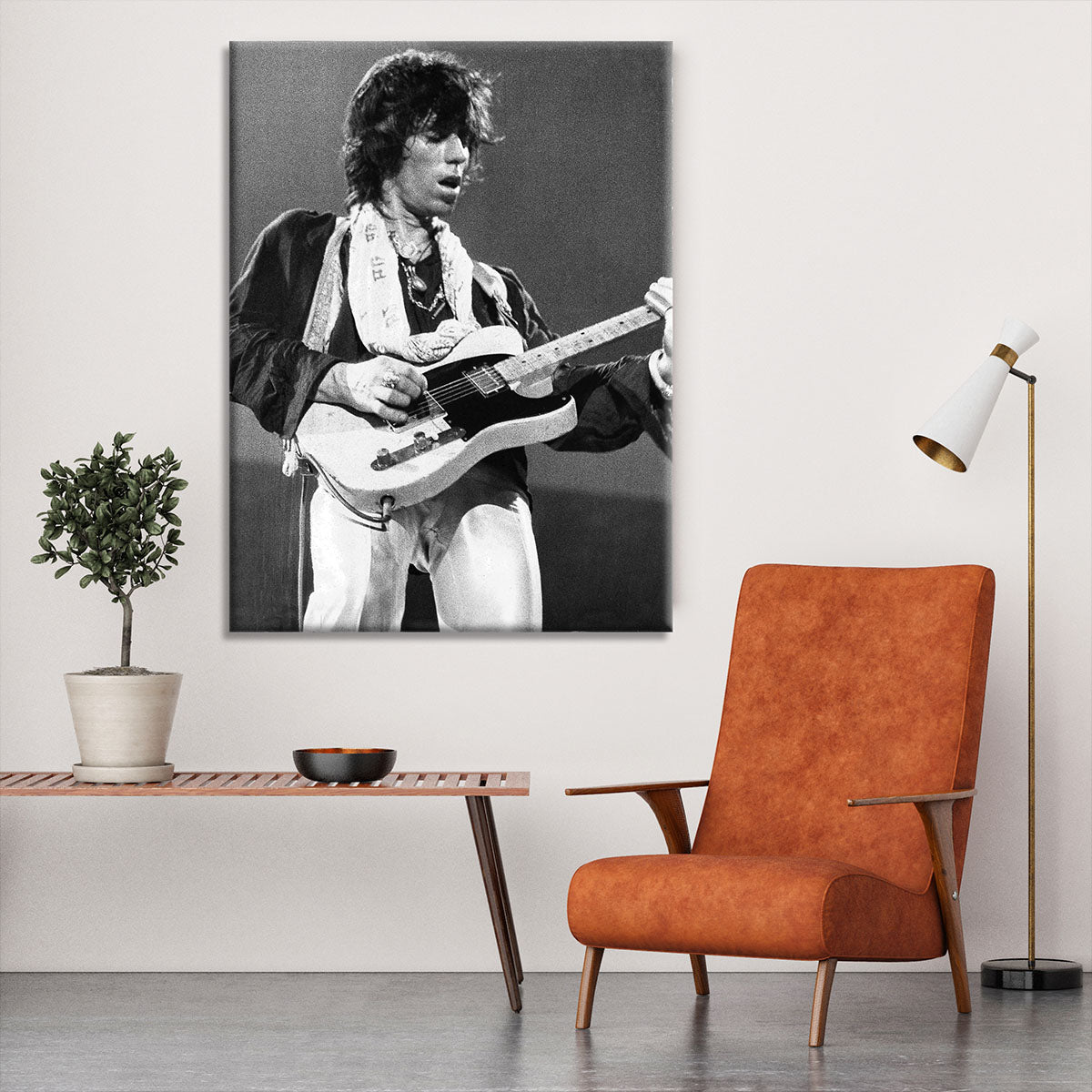 Keith Richards at Earls Court Canvas Print or Poster - Canvas Art Rocks - 6