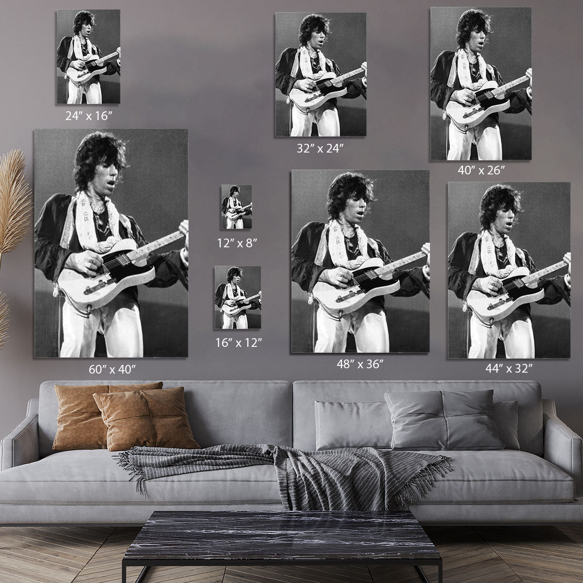 Keith Richards at Earls Court Canvas Print or Poster - Canvas Art Rocks - 7