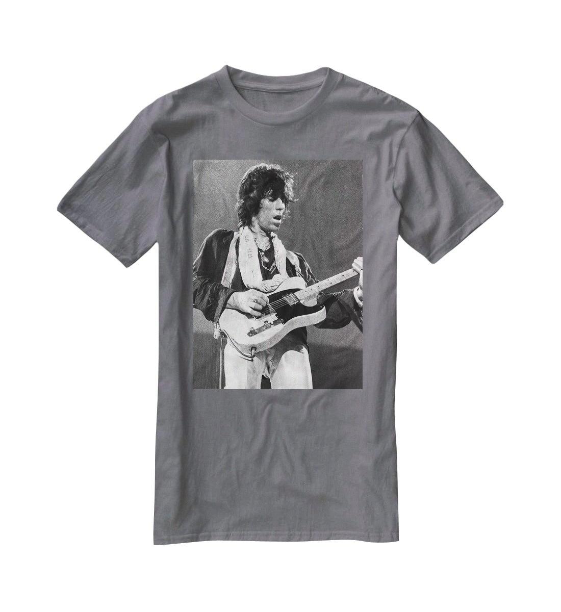 Keith Richards at Earls Court T-Shirt - Canvas Art Rocks - 3