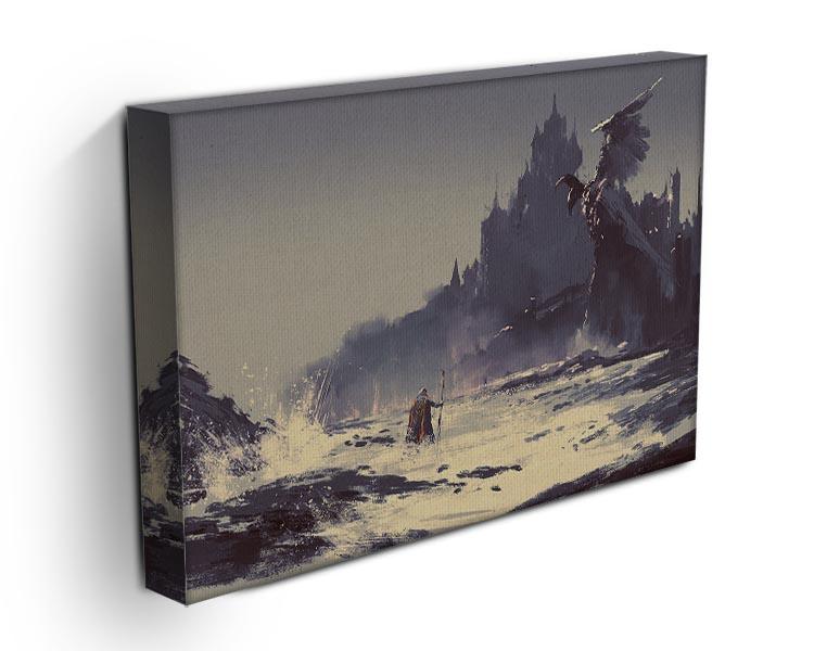 King walking through sea beach Canvas Print or Poster - Canvas Art Rocks - 3