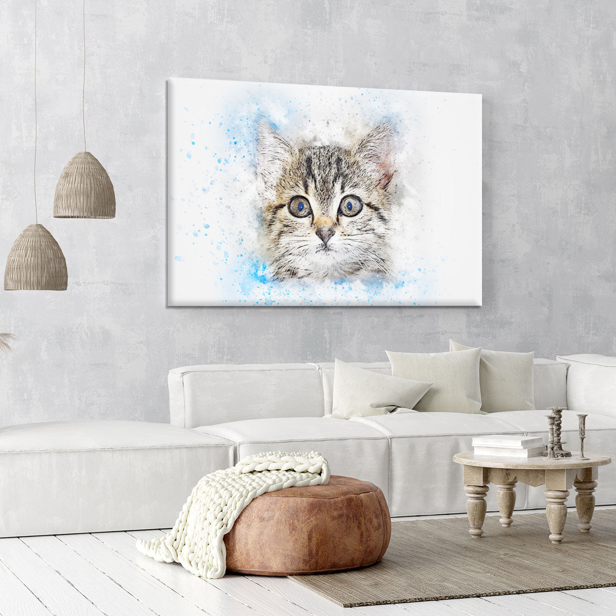 Kitten Painting Canvas Print or Poster - Canvas Art Rocks - 6