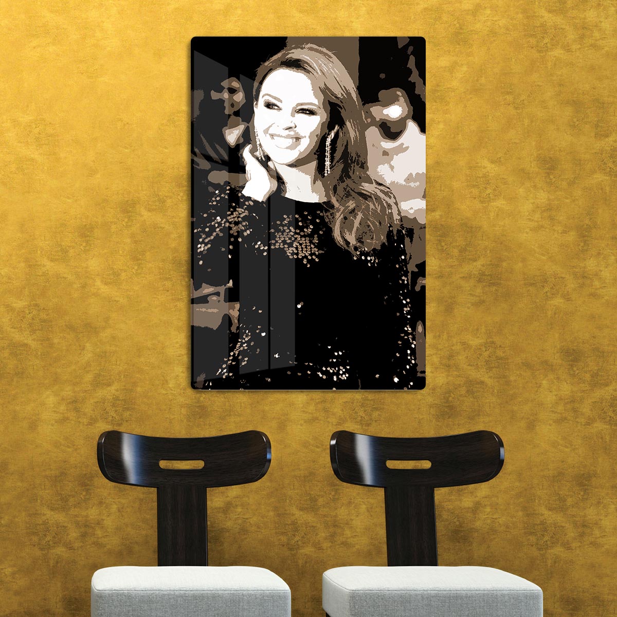 Kylie Minogue Pop Art HD Metal Print