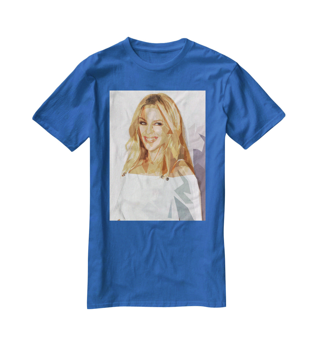 Kylie Minogue in white Pop Art T-Shirt - Canvas Art Rocks - 2