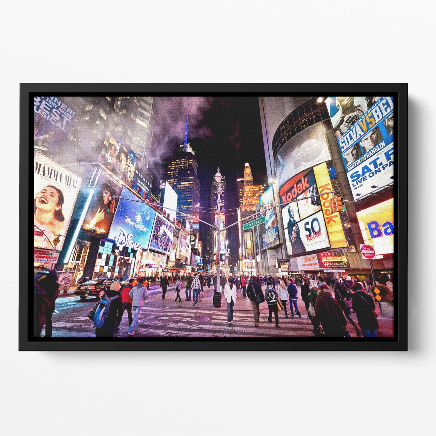 LED signs Broadway Theaters Floating Framed Canvas