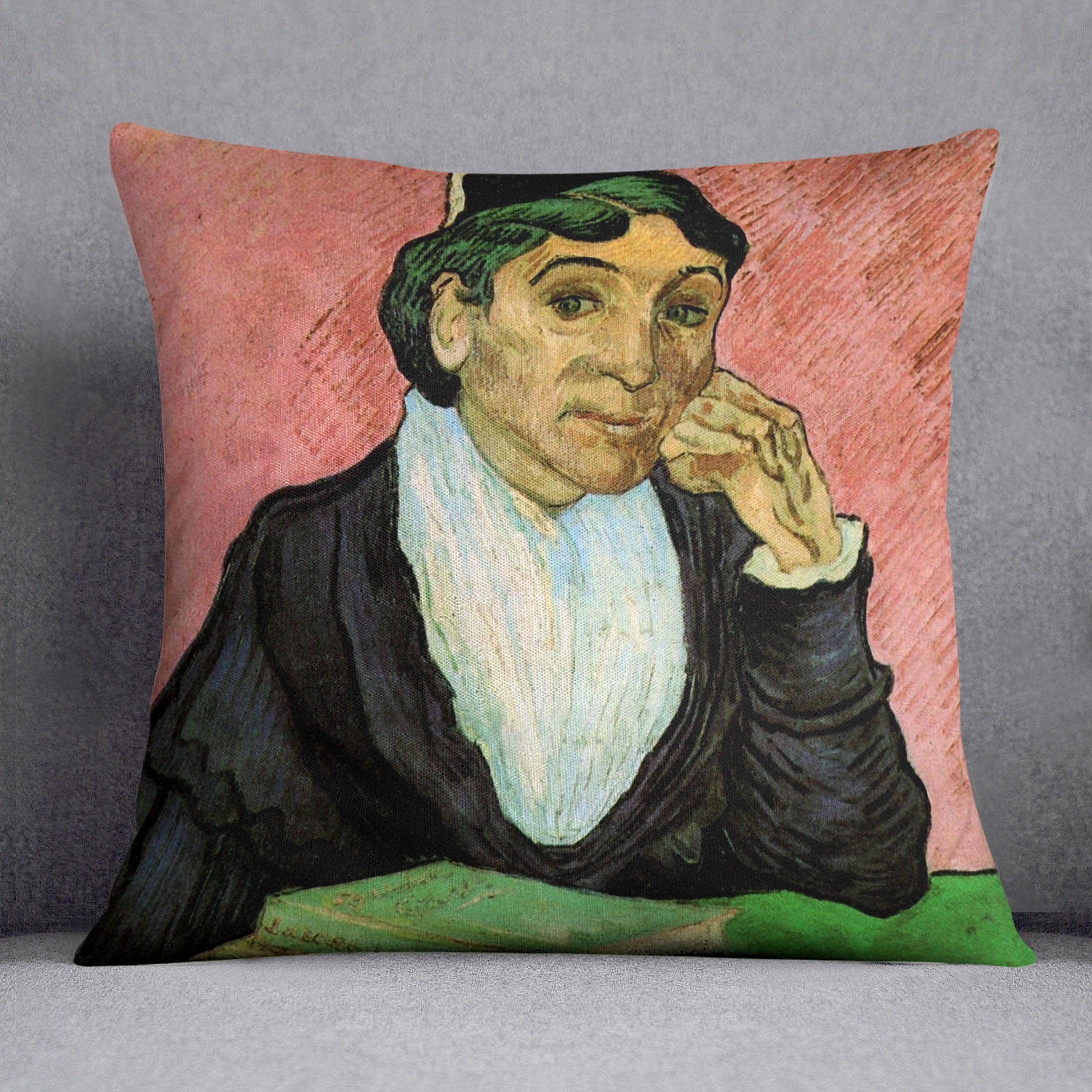 L Arlesienne Madame Ginoux 3 by Van Gogh Cushion