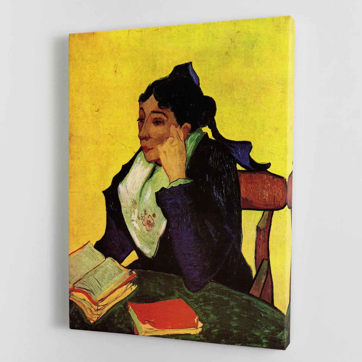 L'Arlesienne Madame Ginoux with Books by Van Gogh Canvas Print or Poster - Canvas Art Rocks - 1
