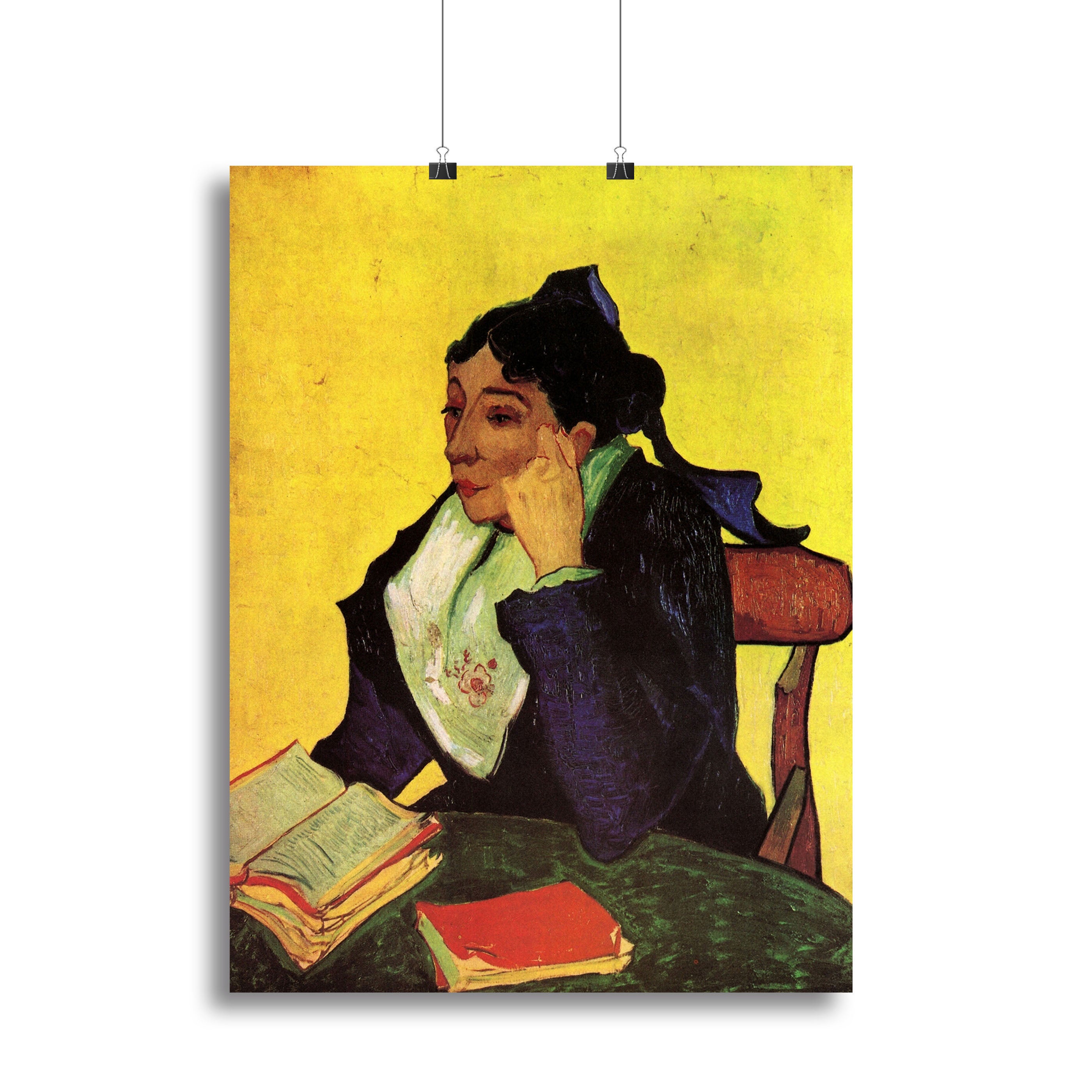 L'Arlesienne Madame Ginoux with Books by Van Gogh Canvas Print or Poster - Canvas Art Rocks - 2