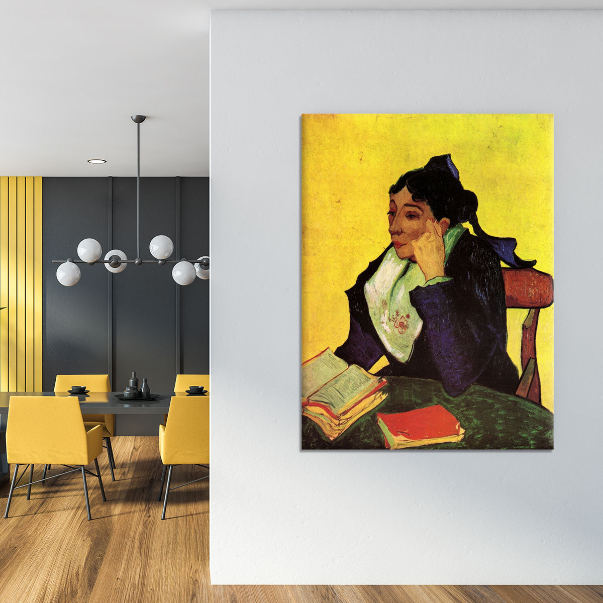 L'Arlesienne Madame Ginoux with Books by Van Gogh Canvas Print or Poster - Canvas Art Rocks - 4
