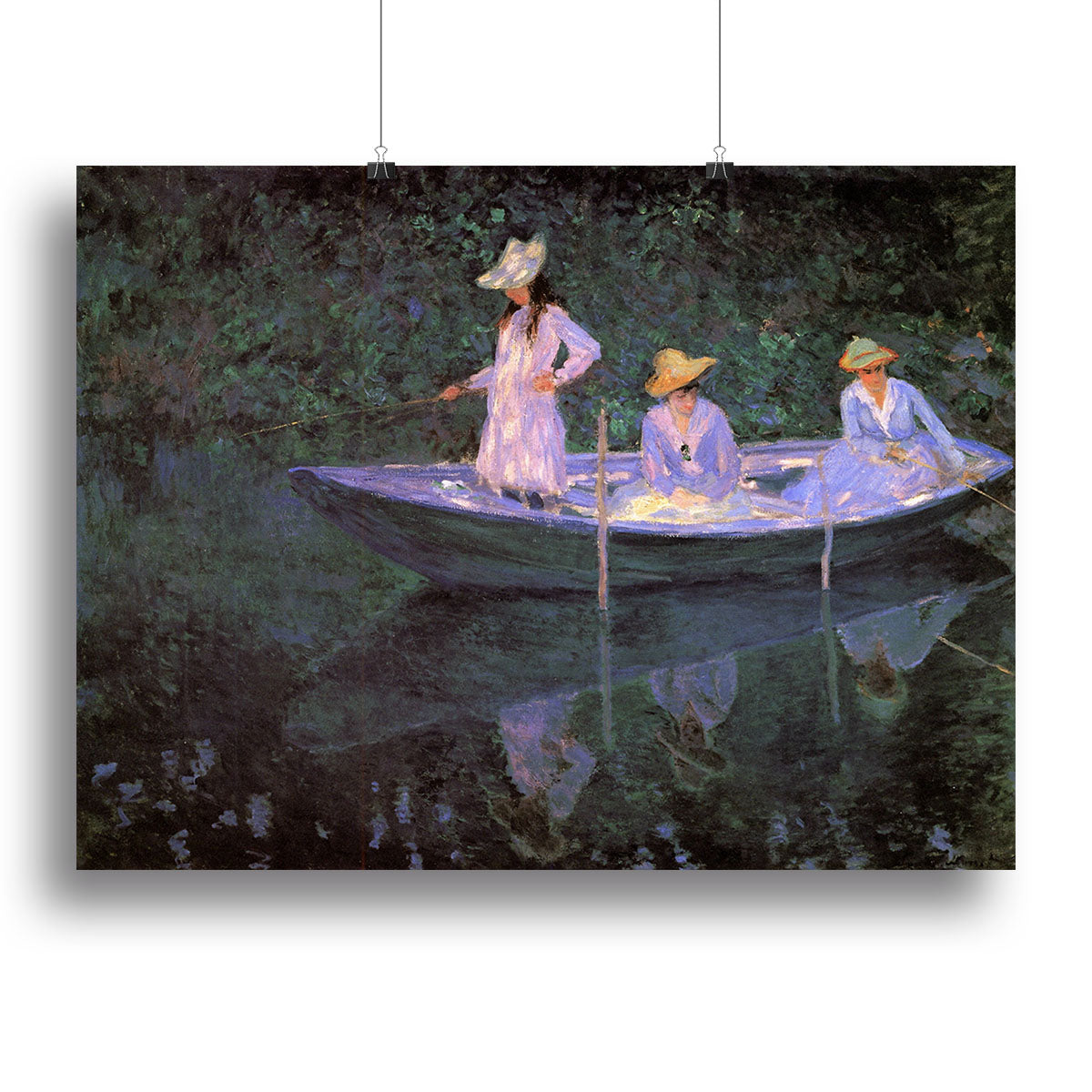 La Barque at Giverny by Monet Canvas Print or Poster - Canvas Art Rocks - 2