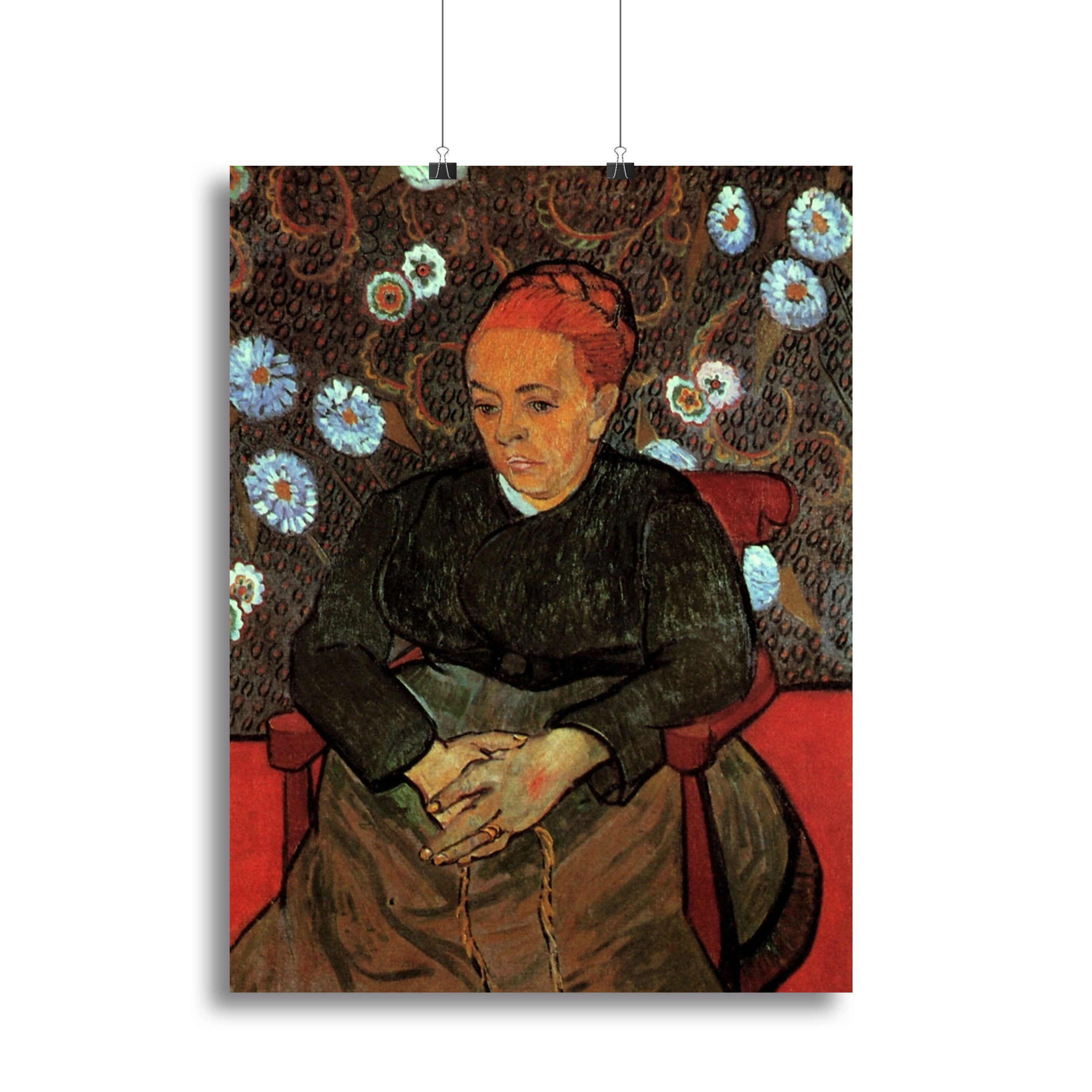 La Berceuse Augustine Roulin 2 by Van Gogh Canvas Print or Poster - Canvas Art Rocks - 2