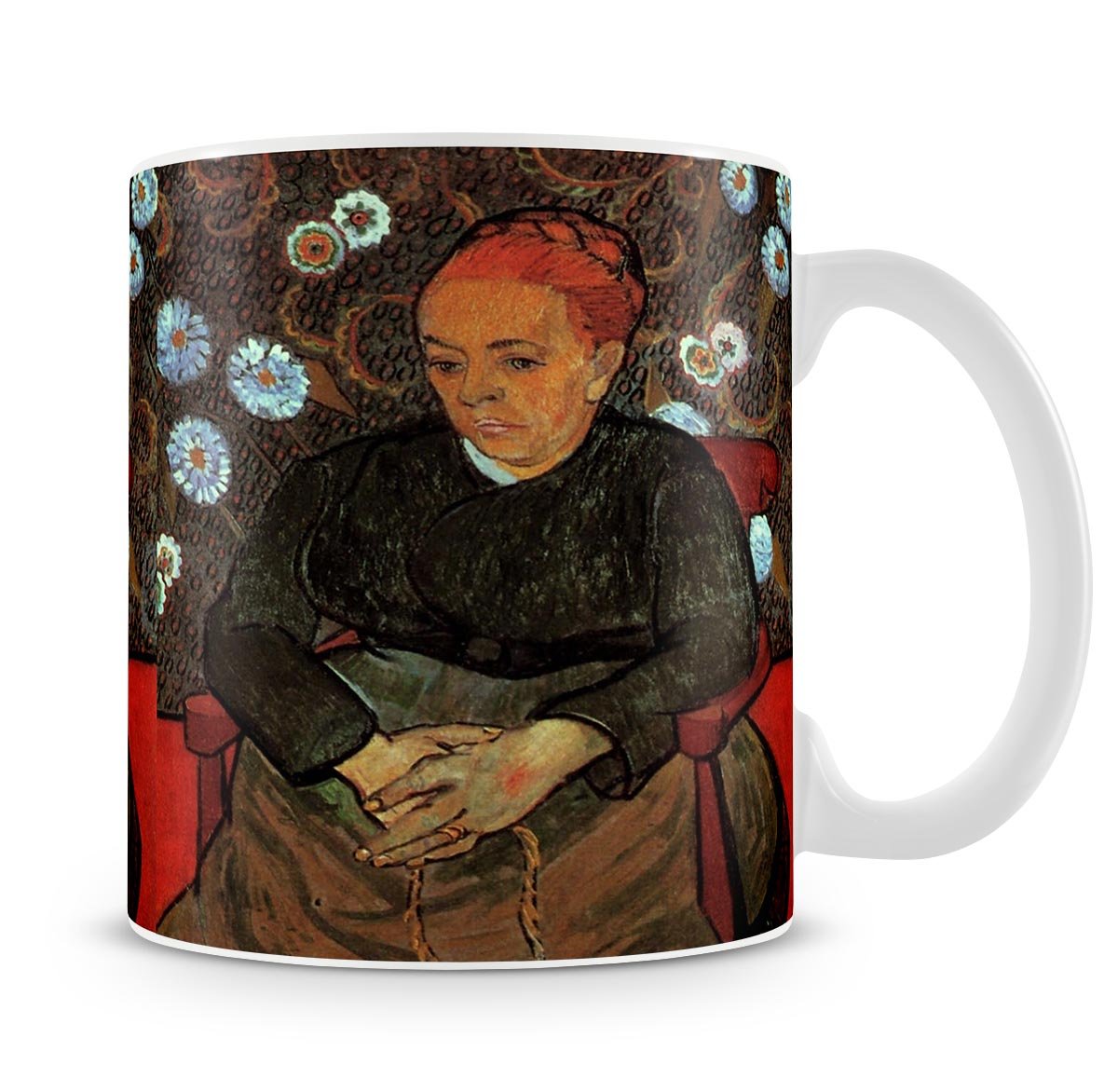 La Berceuse Augustine Roulin 2 by Van Gogh Mug - Canvas Art Rocks - 4