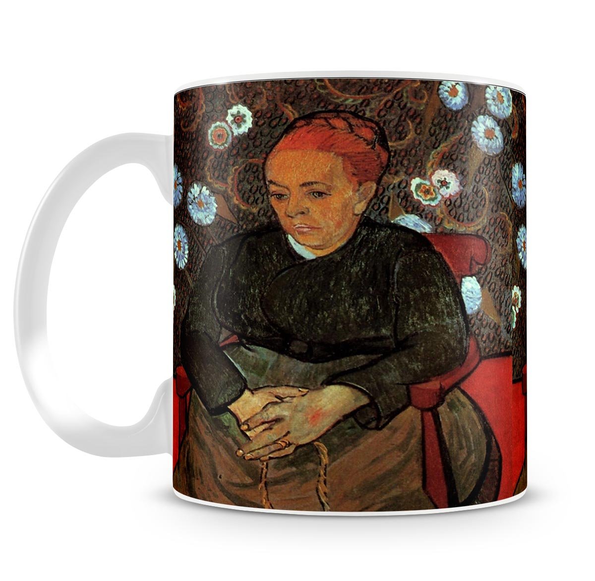 La Berceuse Augustine Roulin 2 by Van Gogh Mug - Canvas Art Rocks - 4