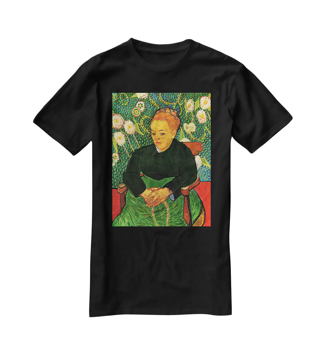La Berceuse Augustine Roulin by Van Gogh T-Shirt - Canvas Art Rocks - 1