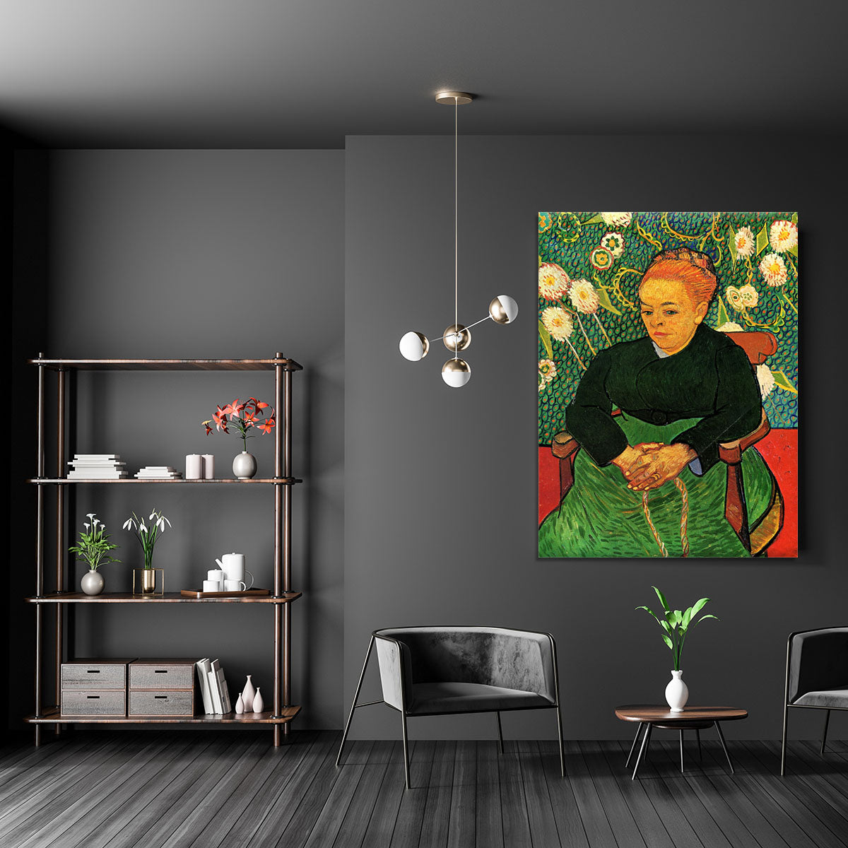 La Berceuse Augustine Roulin by Van Gogh Canvas Print or Poster - Canvas Art Rocks - 5