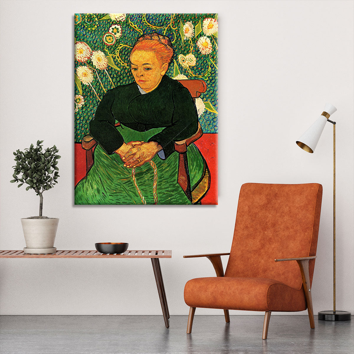 La Berceuse Augustine Roulin by Van Gogh Canvas Print or Poster - Canvas Art Rocks - 6