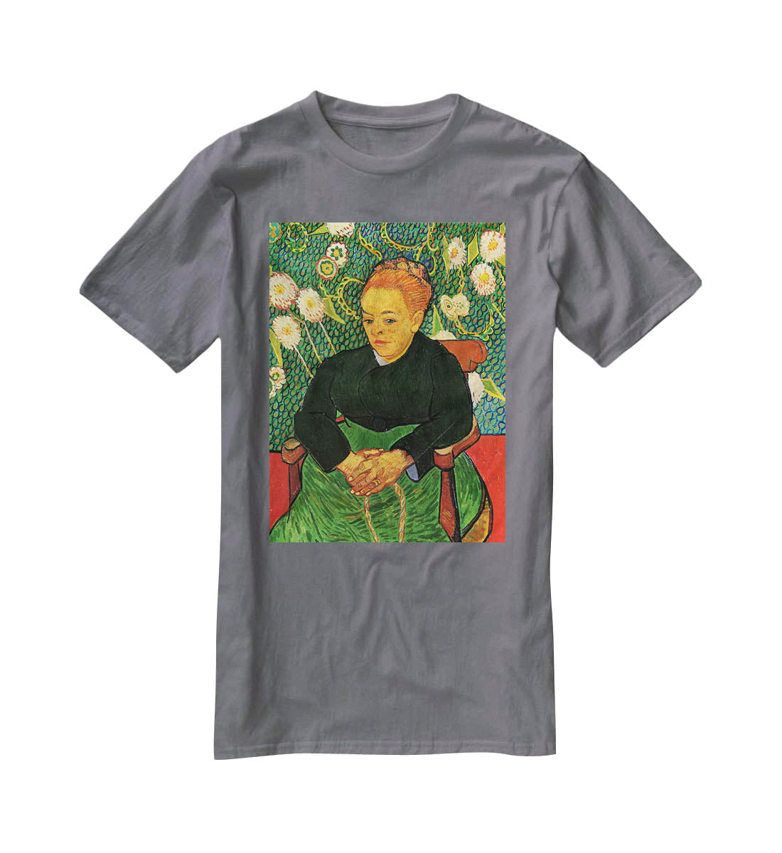 La Berceuse Augustine Roulin by Van Gogh T-Shirt - Canvas Art Rocks - 3