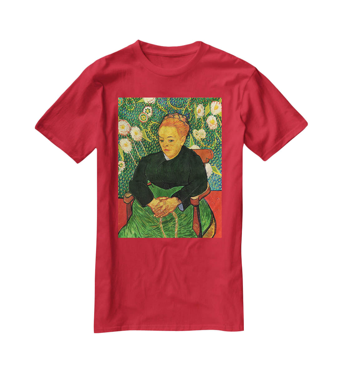 La Berceuse Augustine Roulin by Van Gogh T-Shirt - Canvas Art Rocks - 4