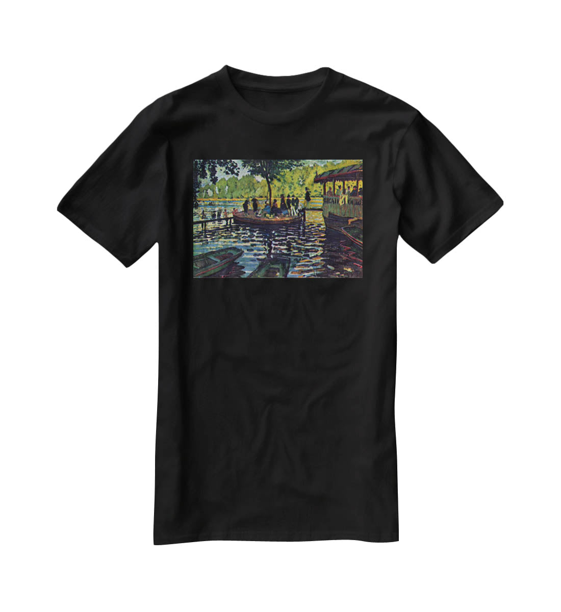 La Grenouillare by Monet T-Shirt - Canvas Art Rocks - 1