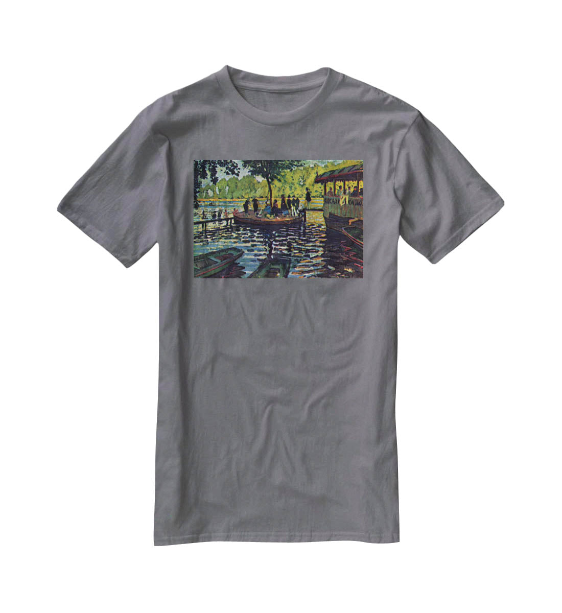 La Grenouillare by Monet T-Shirt - Canvas Art Rocks - 3