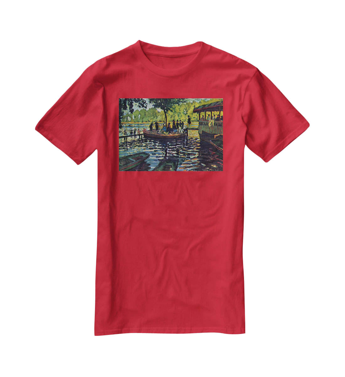 La Grenouillare by Monet T-Shirt - Canvas Art Rocks - 4