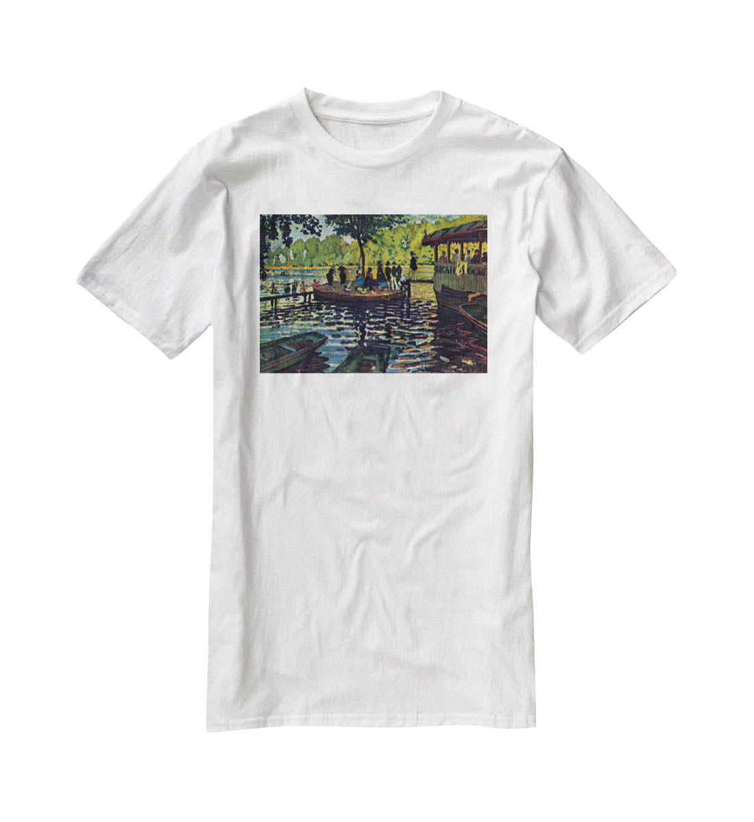 La Grenouillare by Monet T-Shirt - Canvas Art Rocks - 5