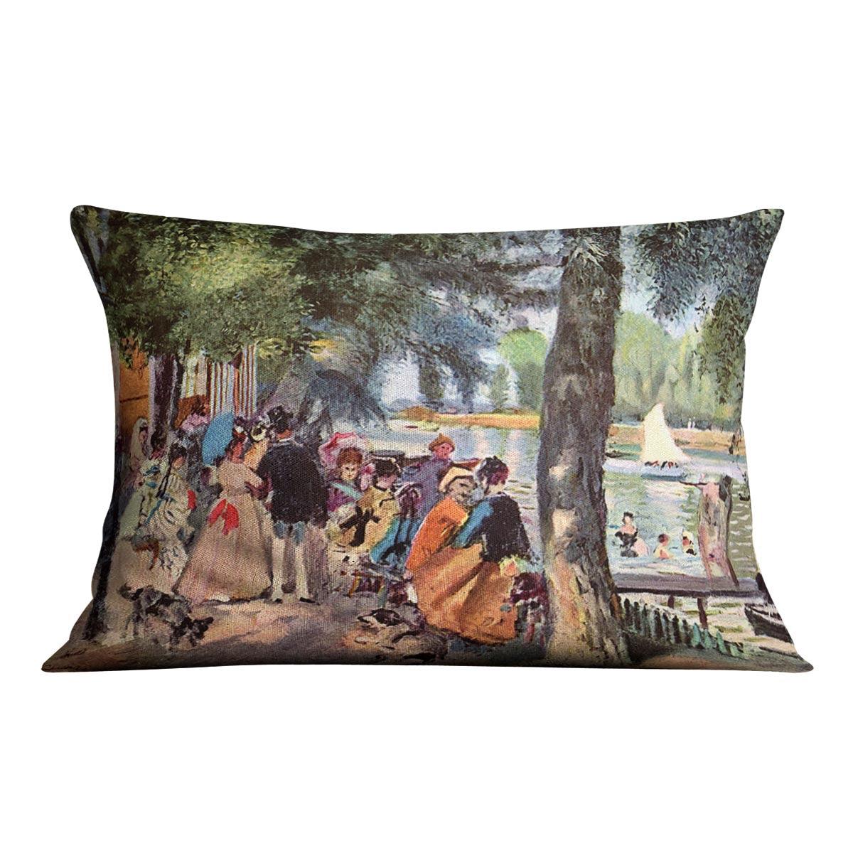 La Grenouillere by Renoir Cushion