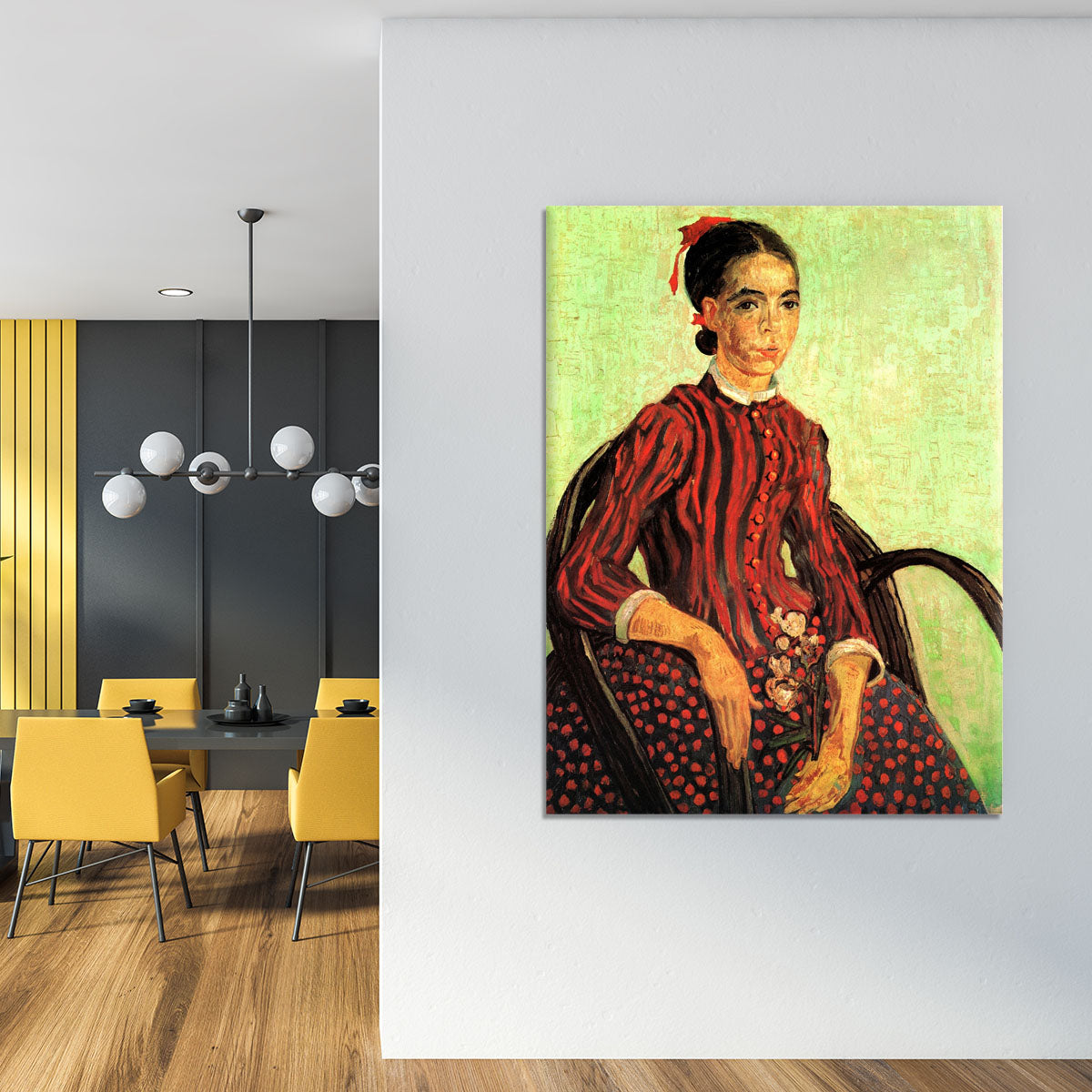 La Mousme Sitting by Van Gogh Canvas Print or Poster - Canvas Art Rocks - 4