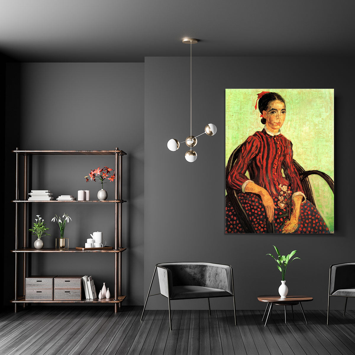 La Mousme Sitting by Van Gogh Canvas Print or Poster - Canvas Art Rocks - 5