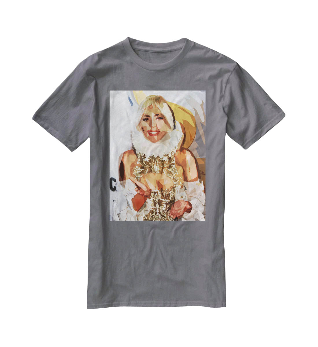 Lady Gaga Pop Art T-Shirt - Canvas Art Rocks - 3