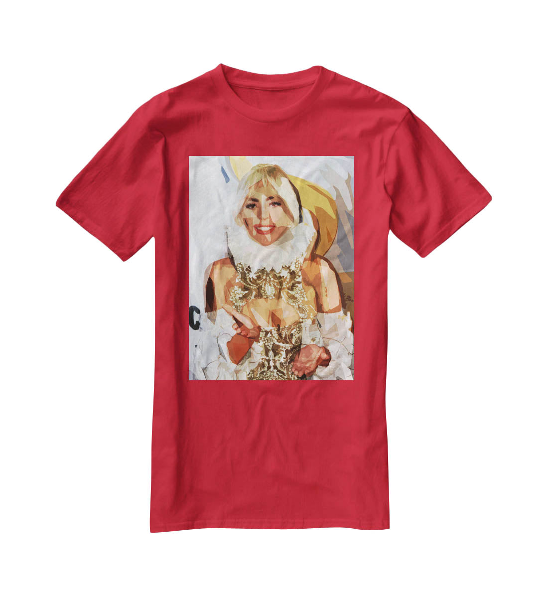 Lady Gaga Pop Art T-Shirt - Canvas Art Rocks - 4