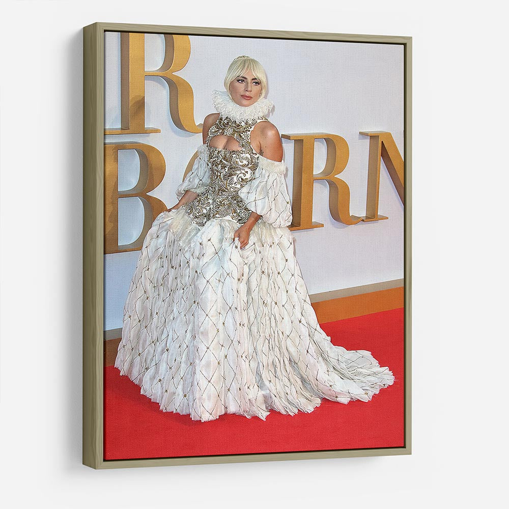 Lady Gaga in Alexander McQueen dress HD Metal Print