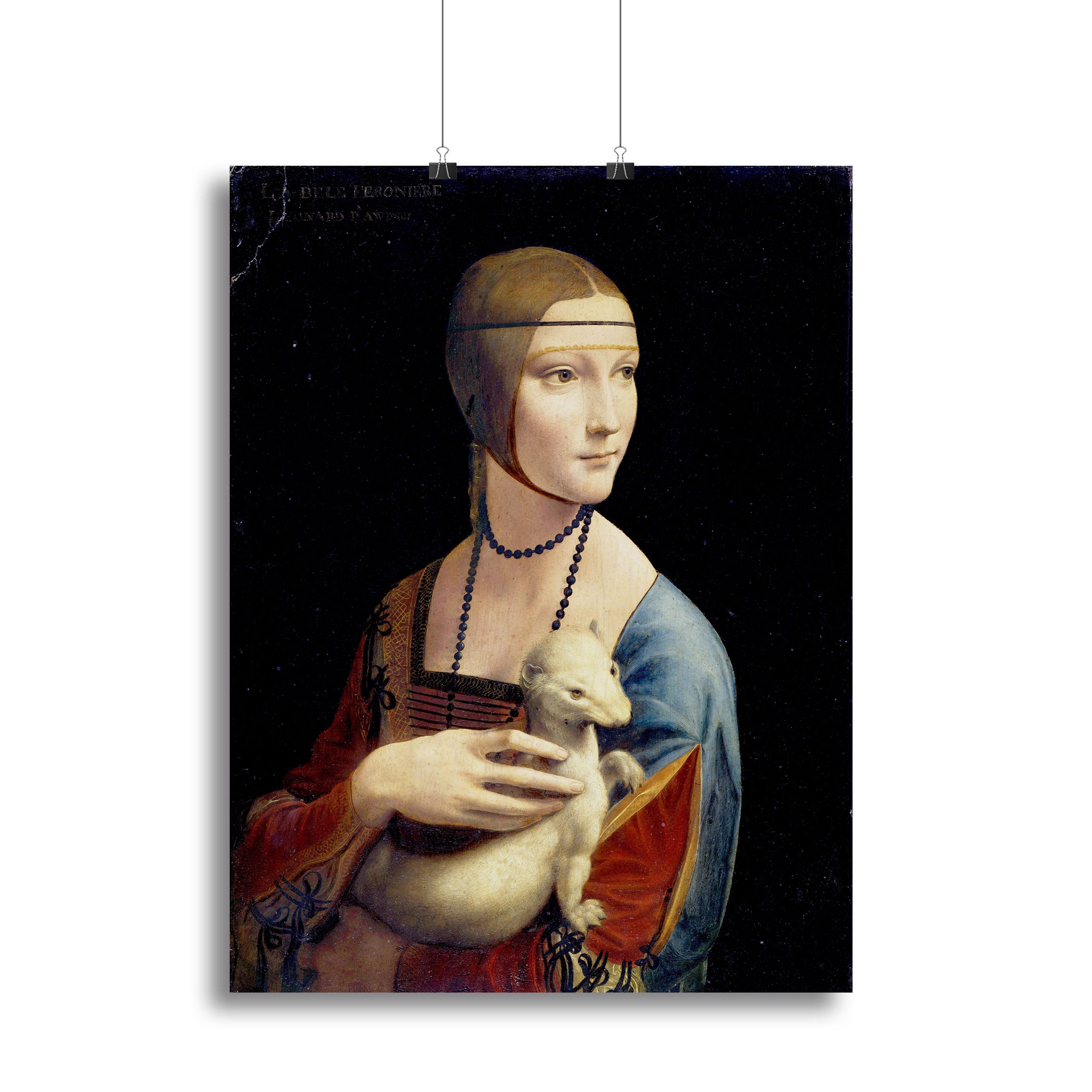 Lady with an Ermine by Da Vinci Canvas Print or Poster - Canvas Art Rocks - 2