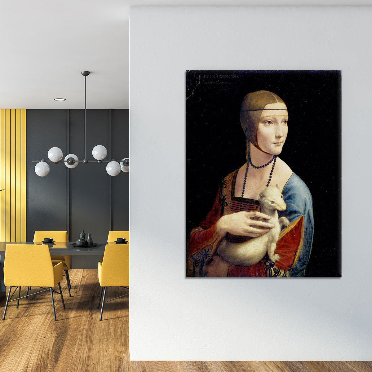 Lady with an Ermine by Da Vinci Canvas Print or Poster - Canvas Art Rocks - 4