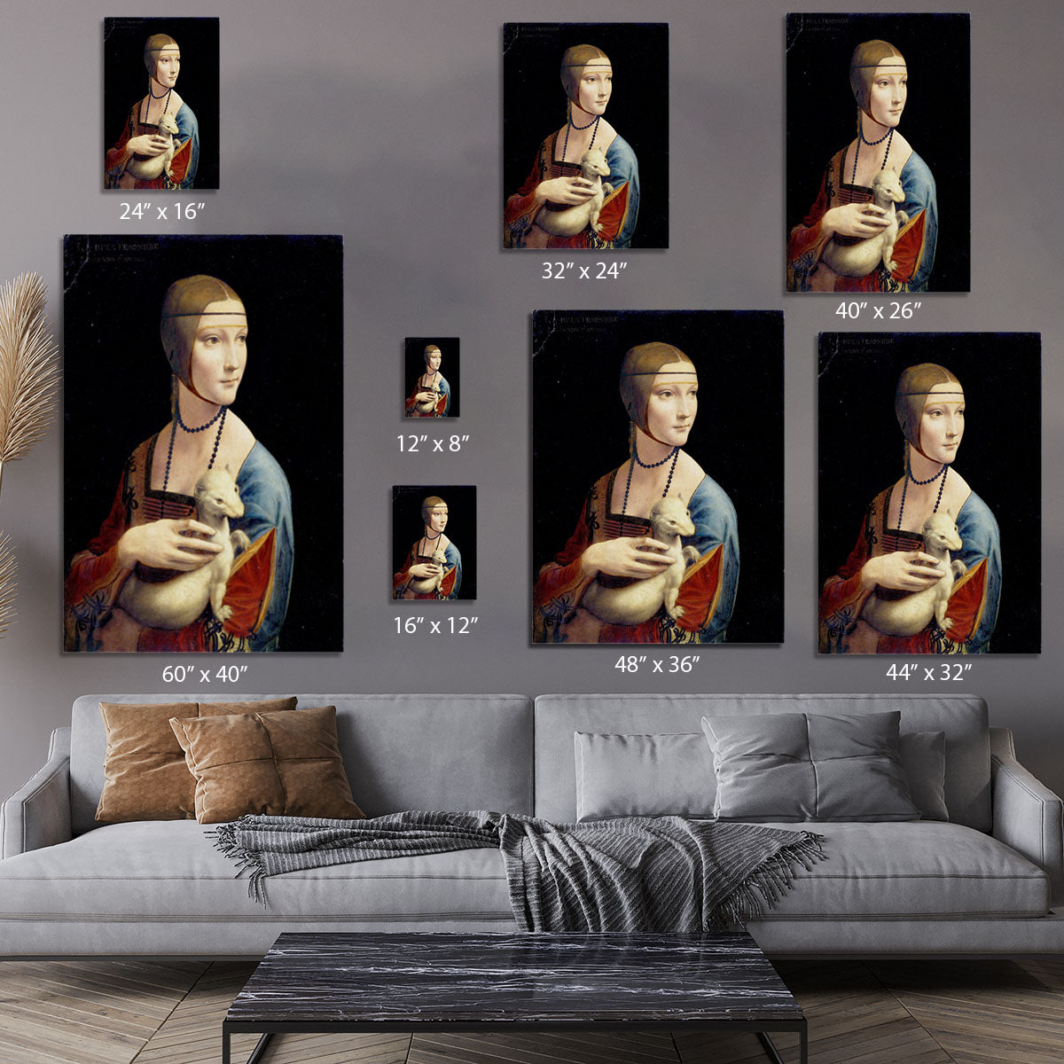 Lady with an Ermine by Da Vinci Canvas Print or Poster - Canvas Art Rocks - 7