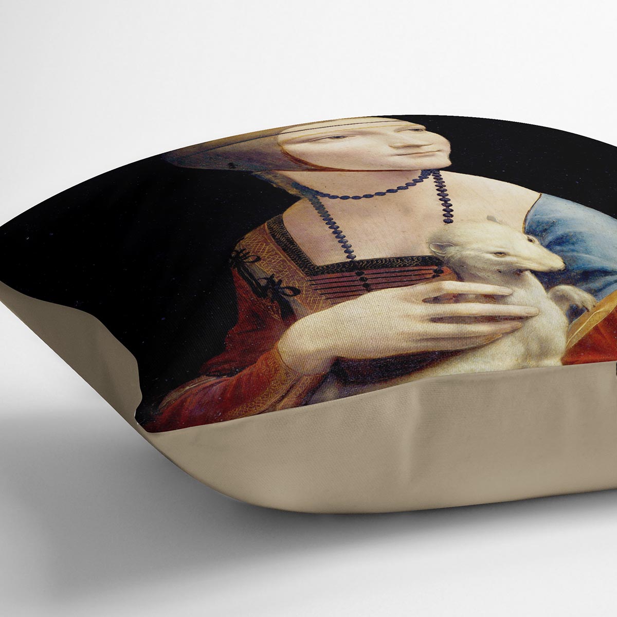 Lady with an Ermine by Da Vinci Cushion