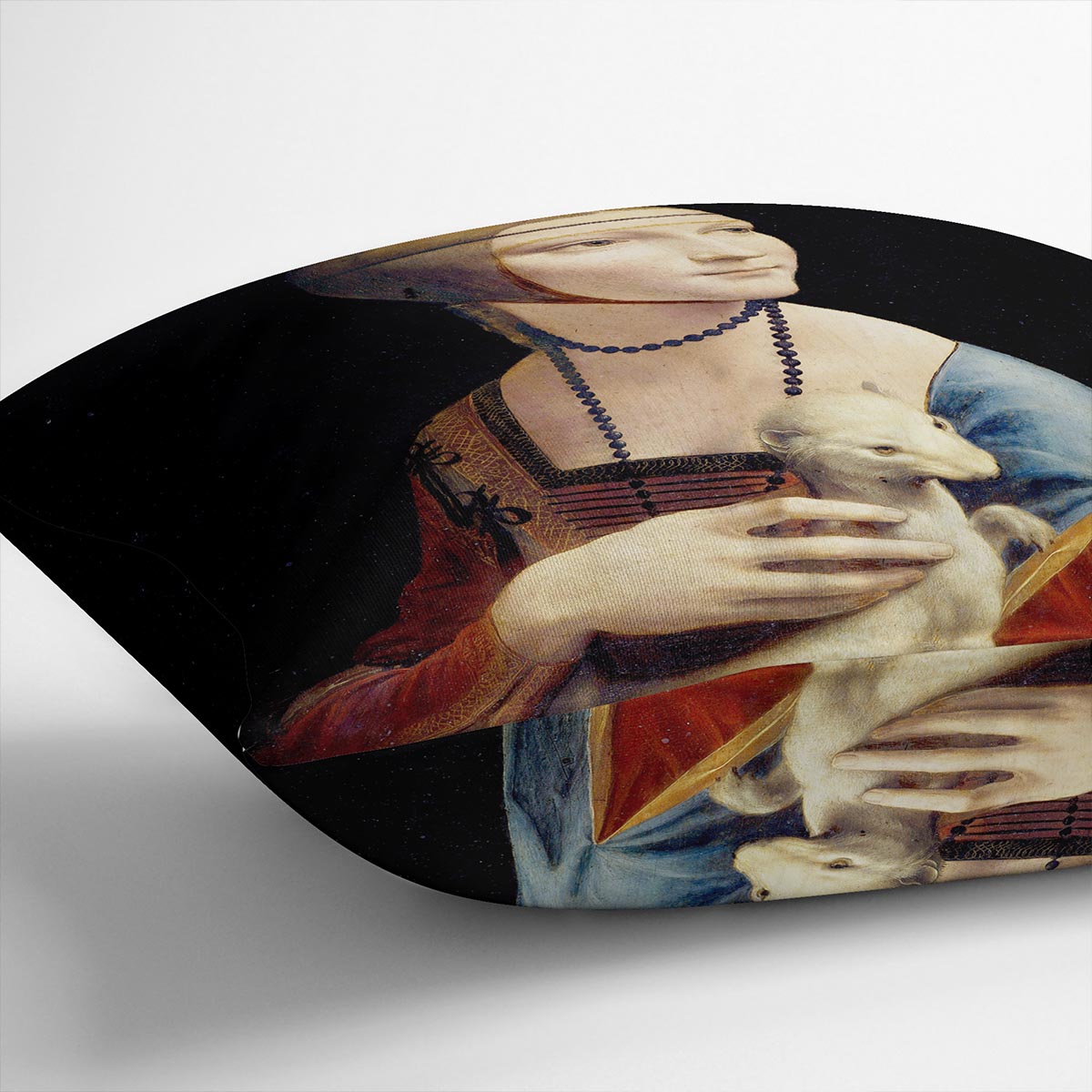 Lady with an Ermine by Da Vinci Cushion