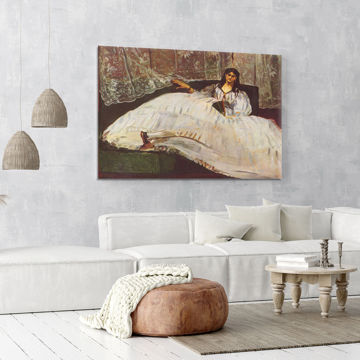 Lady with fan by Manet Canvas Print or Poster - Canvas Art Rocks - 6