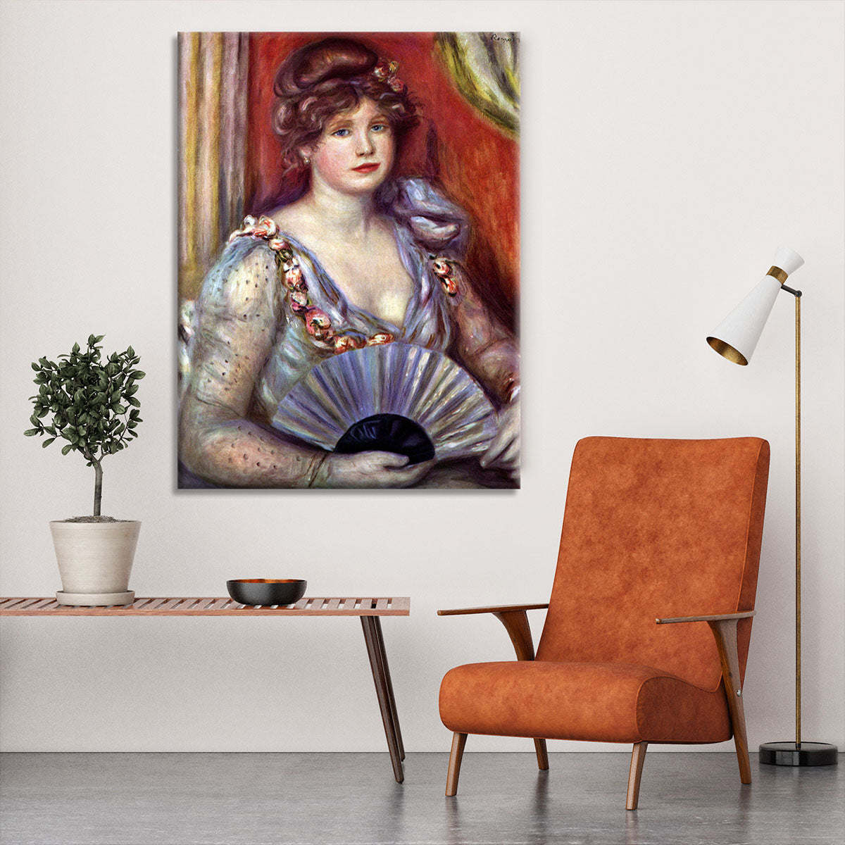 Lady with fan by Renoir Canvas Print or Poster - Canvas Art Rocks - 6