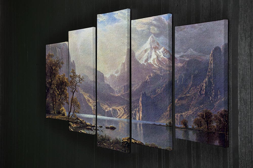 Lake Tahoe by Bierstadt 5 Split Panel Canvas - Canvas Art Rocks - 2