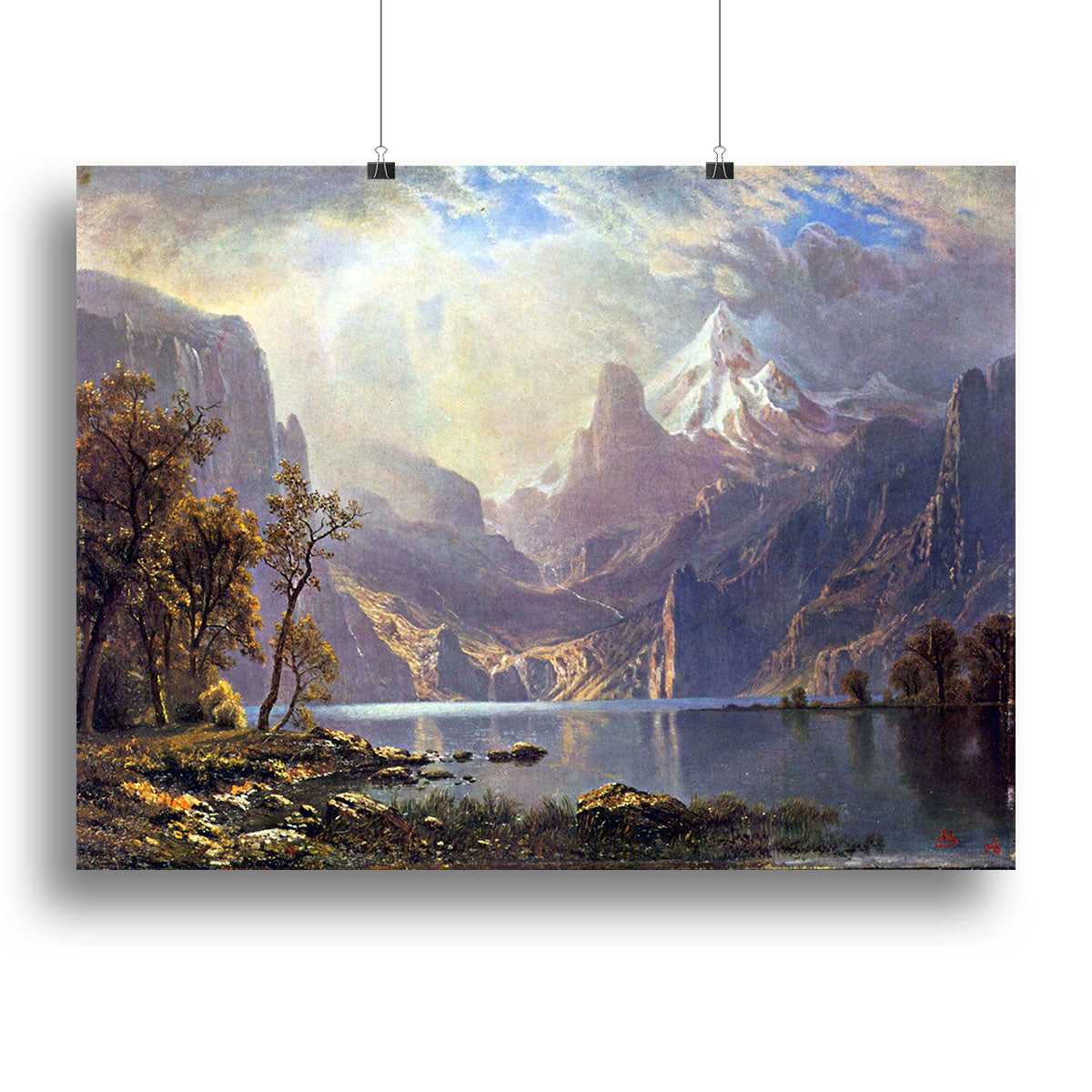 Lake Tahoe by Bierstadt Canvas Print or Poster - Canvas Art Rocks - 2