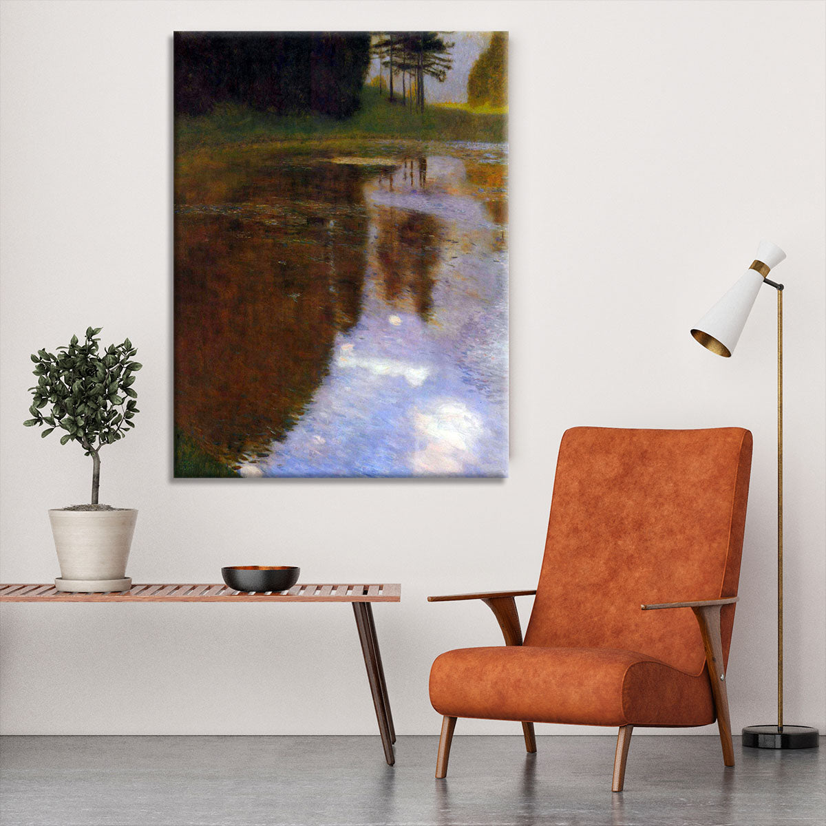 Lake in front of the Castle by Klimt Canvas Print or Poster - Canvas Art Rocks - 6