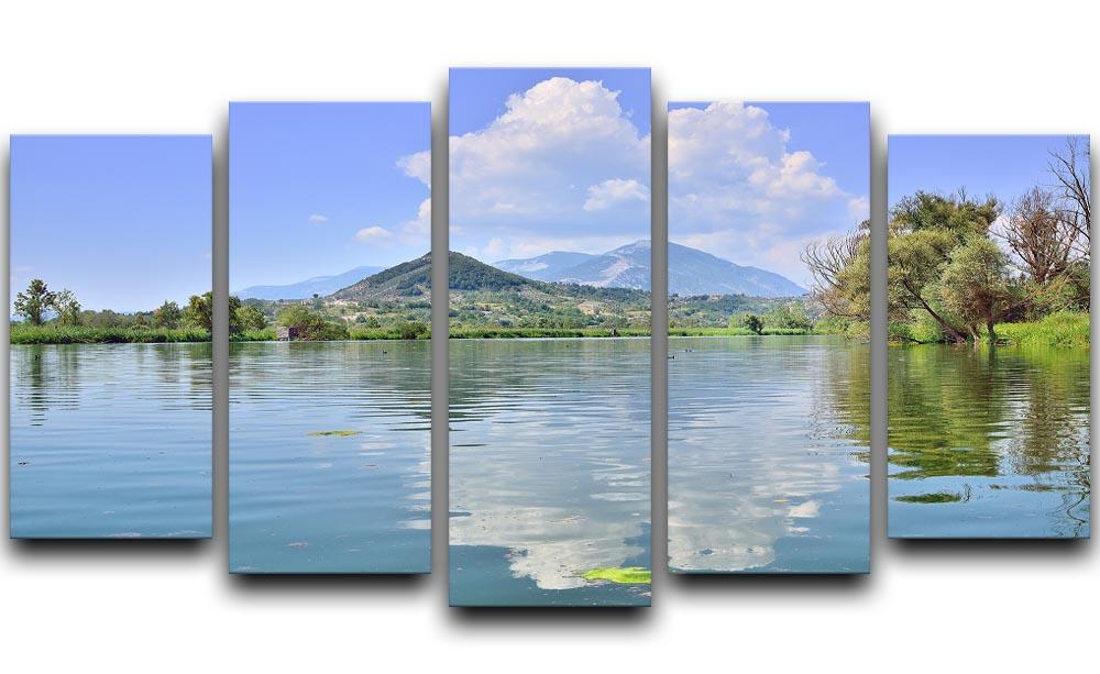 Lake of Posta Fibreno 5 Split Panel Canvas  - Canvas Art Rocks - 1